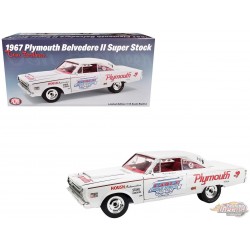 Don Grotheer - 1967 Plymouth Belvedere II Super Stock en blanc - Production estimée à 400 - ACME - 1/18 - A1806705