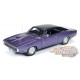 1970 Dodge Charger R/T - Purple / blac vinyl top- Autoworld 1/43 AWR1141