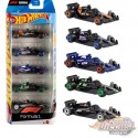 Basic F1 Racing 5 Pack Cars Set - Hot Wheels 1:64 - JGF58