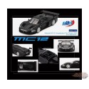 (Preorder) Maserati MC12 Competizione Test Fiorano 2004 - Matte Black - BBR Models - 1:64 - BBRDIE6417