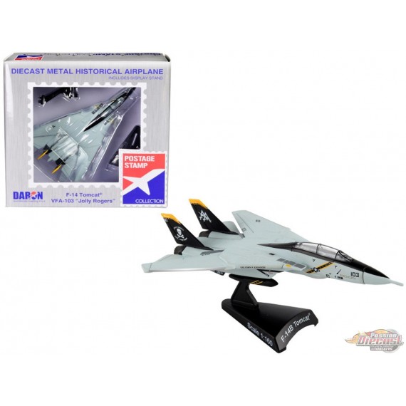 Grumman F-14 Tomcat VF-103 JOLLY ROGERS POSTAGE STAMP PS5383-3  1/160  Passion Diecast 