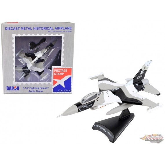 F-16 FIGHTING FALCON / USAF 18th AGRS, No. 86-0305 Red 05, Eielson AFB, AK, 2009 / POSTAGE STAMP 1/126 PS5399-3 Passion Diecast 