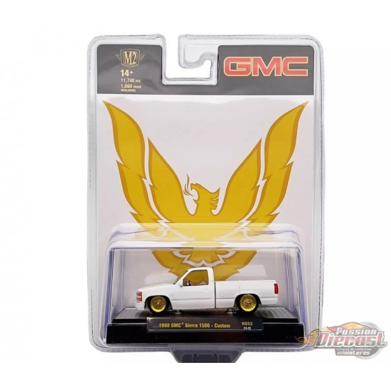 CHASE CAR 1988 GMC Sierra 1500 Custom - White - Hobby Exclusive - M2 Machine - 1:64 - 31500-HS52GR
