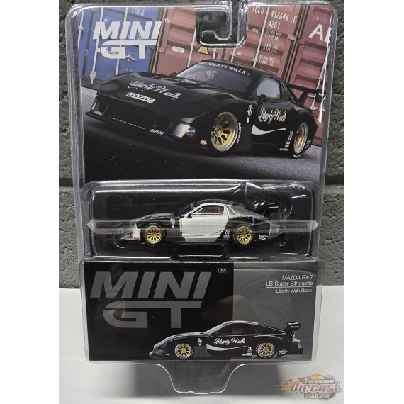 CHASE CAR MAZDA RX-7 LB-Super Silhouette  Liberty Walk Black - Mini GT - 1:64 - MGT00785GR