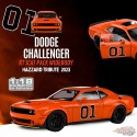 (-5$ On shipping) Dodge Challenger R/T Scat Pack Widebody Orange Hazzard Tribute 2023  - Solido - 1/18 - S1805713