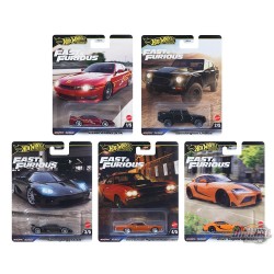Fast & Furious Premium 2025 - Assortiment Caisse L - Ensemble De 5 Voitures - HNW46-956L - Passion Diecast
