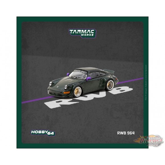RWB 964 - Green - Tarmac Works - 1/64 - T64-037-GR Passion Diecast