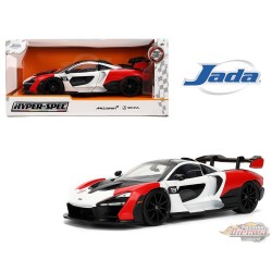 McLaren Senna - Red/White - Hyper-Spec - Jada 1/24 - 36370 - Passion Diecast 