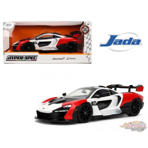 McLaren Senna - Red/White - Hyper-Spec - Jada 1/24 - 36370 - Passion Diecast 