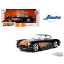 1957 Chevrolet Corvette - Black with Flames - Bigtime Muscle - Jada 1/24 - 36300