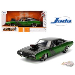 1970 Dodge Charger R/T - Candy Green and Dark Grey - Bigtime Muscle - Jada 1/24 - 36298