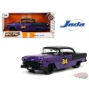 1955 Chevrolet Bel Air - Purple Metallic and Matte Black - Bigtime Muscle - Jada 1/24 - 32699