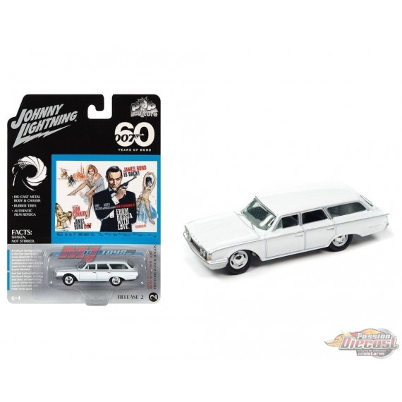 James Bond From Russia With Love Ford Ranch Wagon 1960 - Johnny Lightning 1/64 - JLSP258 Passion Diecast