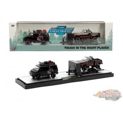 (Web Only)  Dirt Rider-themed 1971 Chevy Van paired with a 1978 Chevy Scottsdale 4×4 - M2 1/64 - 36000-79 C