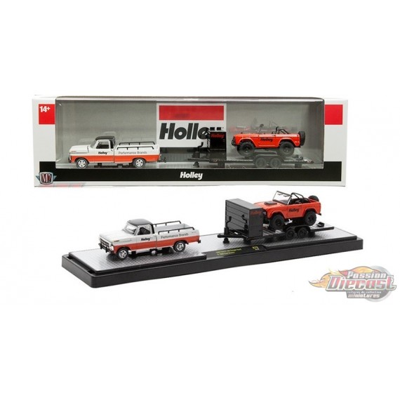 Holley-themed 1969 Ford Ranger Truck and 1966 Ford Bronco - M2 1/64 - 36000-79 A