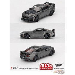 (Preorder) Ford Mustang Dark Horse 2024 Carbonized Gray - Mini GT - 1:64 - MGT00957