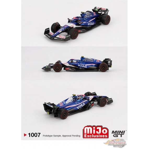 RB VCARB 01 No.22 Yuki Tsunoda 2024 F1 2024 Bahrain GP - Mini GT - 1:64 - MGT01007 Passion Diecast