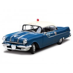 1955 Pontiac Star Chief Hard Top Police Car Nassau County  - Sunstar 1/18 -  5046 - Passion Diecast 