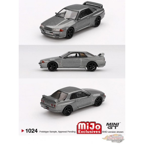 Nissan Skyline GT-R (version NISMO BNR32 CRS) Gris métallisé foncé - Mini GT - 1:64 - MGT01024 Passion Diecast