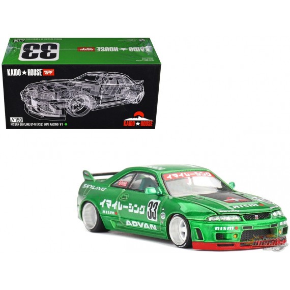 Kaido★House - Nissan Skyline GT-R (R33) Imai Racing V1 - Mini GT - Mijo Exclusives - 1/64 - KHMG150 Passion Diecast