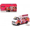 Dodge Van Hello Kitty Food Truck - White - Tarmac Works - 1/64 - T64G-TL032-HK