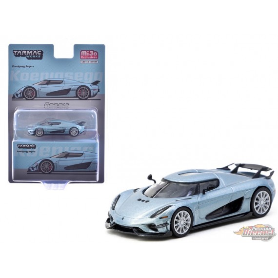 Koenigsegg Regera - Light Blue Metallic - Tarmac Works - 1/64 - T64G-TL017-LB