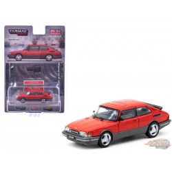  Saab 900 Turbo - Rouge - Cartes de collections - Tarmac Works - 1/64 - T64G-056-RE