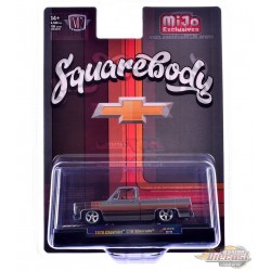 1978 Chevrolet C10 Silverado Squarebody Pickup Truck - Cool Grey - MiJo Exclusives - M2 Machine - 1:64 - 31500-MJS79