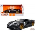 2017 Ford GT (Matte Black with Silver Stripes) - Bigtime Muscle - Jada 1/24 - 33882