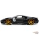 2017 Ford GT (Matte Black with Silver Stripes) - Bigtime Muscle - Jada 1/24 - 33882 - Passion Diecast 
