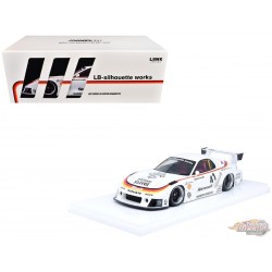 Mazda RX-7 (FD3S) LB-Super Silhouette White RESIN - 1/18 INNO Models - IN18-LBWKRX7-02 Passion Diecast