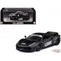 LBWK Liberty Walk F488 Widebody Indonesia Exclusive - Matted Black with Carbon - CM Model - 1:64 - CM64-LB488-INA