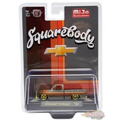 CHASE CAR 1978 Chevrolet C10 Silverado Squarebody Pickup Truck - Cool Grey - MiJo Exclusives - M2 Machine - 1:64 - 31500-MJS79GR