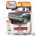 CHASE CAR Chevrolet Silverado Stepside 10 Pickup 1981 - Gris moyen - Auto World - 1/64 - AWSP179 BGR