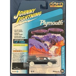 CHASE CAR 1962 Plymouth Savoy Max Wedge in Silhouette Black - Johnny Lightning 1/64 - JLSP248 AGR