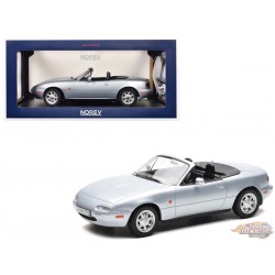 Mazda MX-5 1989 Argent - Norev 1:18 - 188023 - Passion Diecast