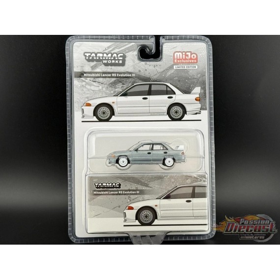 CHASE CAR Mitsubishi Lancer RS Evolution III - Blanc - Tarmac Works - 1/64 - T64G-050-RSGR
