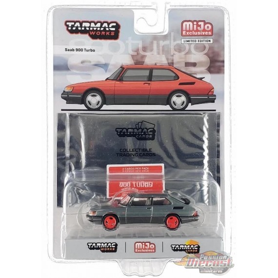 CHASE CAR Saab 900 Turbo - Rouge - Cartes de collections - Tarmac Works - 1/64 - T64G-056-REGR