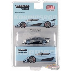 CHASE CAR Koenigsegg Regera - Bleu clair métallisé - Tarmac Works - 1/64 - T64G-TL017-LBGR