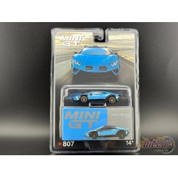 CHASE CAR Lamborghini Huracán Sterrato Blu Aegir - Mini GT - 1:64 - MGT00807GR Passion Diecast