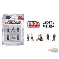 Figures Lowriders 5 - 6 Piece metal set - American Diorama - 1/64 - AD-2427MJ Passion Diecast