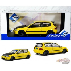 Honda Civic (EG6) Version Spoon - Carnaval Jaune - 1991 - Solido - 1/18 - S1810402 - Passion Diecast 