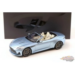 ASTON MARTIN DB12 VOLANTE BLEU CARAIBES PERLE 2 2023 - 1/18 - GT SPIRIT - GT479