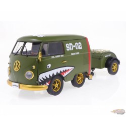 Volkswagen T1 Van Kool Combi trailer 1950 Vert - Solido - 1/18 - S1810901 - Passion Diecast 