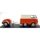 Volkswagen T1 Van Kool Combi trailer 1950 Orange - Solido - 1/18 - S1810902 - Passion Diecast 
