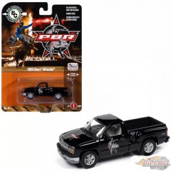 2003 Chevy Silverado Stepside PBR - Black - Auto World - 1/64 - AWBC002 D