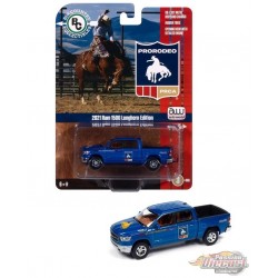 2021 Dodge Ram Limited Edition PRCA - Patriot Blue - Auto World - 1/64 - AWBC002 C