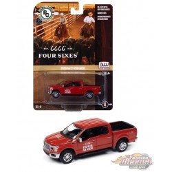 2020 Ford F-150 Lariat Four Sixes - Red - Auto World - 1/64 - AWBC002 A