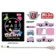 1979 Chevy Silverado Stepside with Surfboard Maui & Son - Pink - MiJo Exclusives - M2 Machine - 1:64 - 31500-MJS95