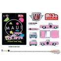 (Preorder) 1979 Chevy Silverado Stepside with Surfboard Maui & Son - Rose - MiJo Exclusives - M2 Machine - 1:64 - 31500-MJS95